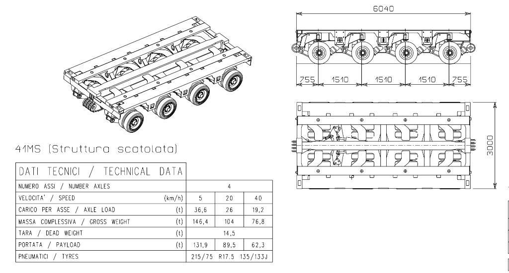 Cometto 1MS Low loader yari çekiciler