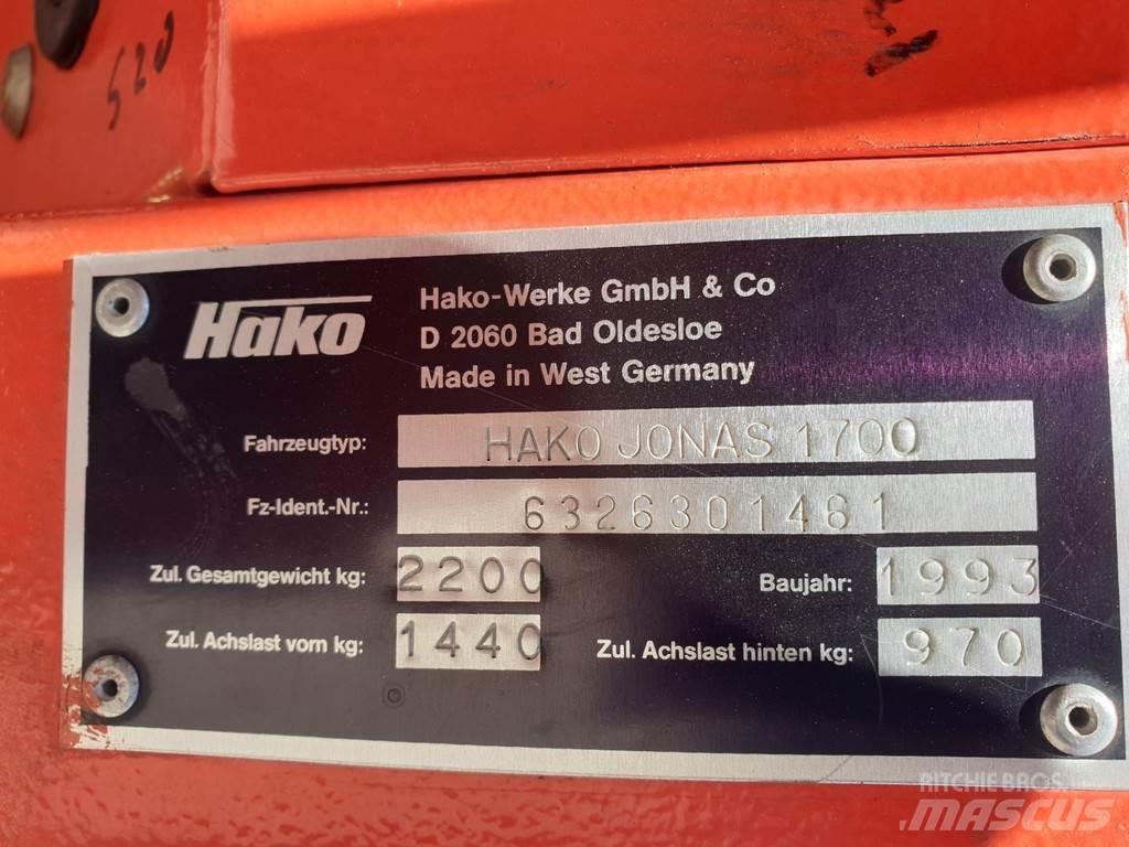 Hako Jonas 1700 Cadde süpürücüler