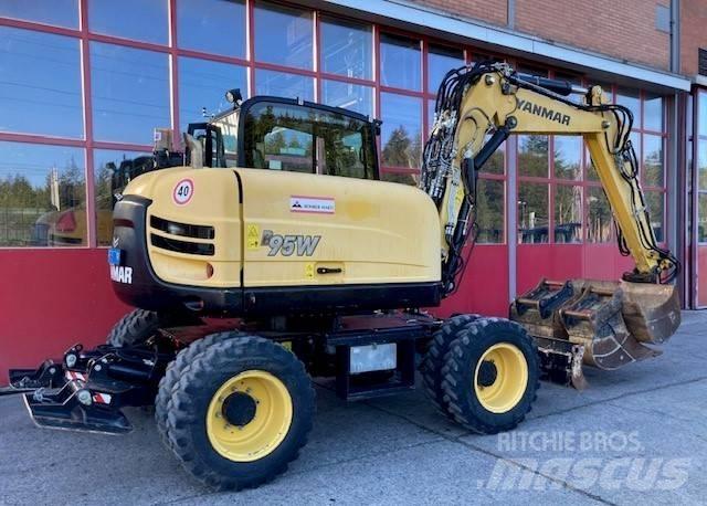Yanmar B95W Lastik tekerli ekskavatörler