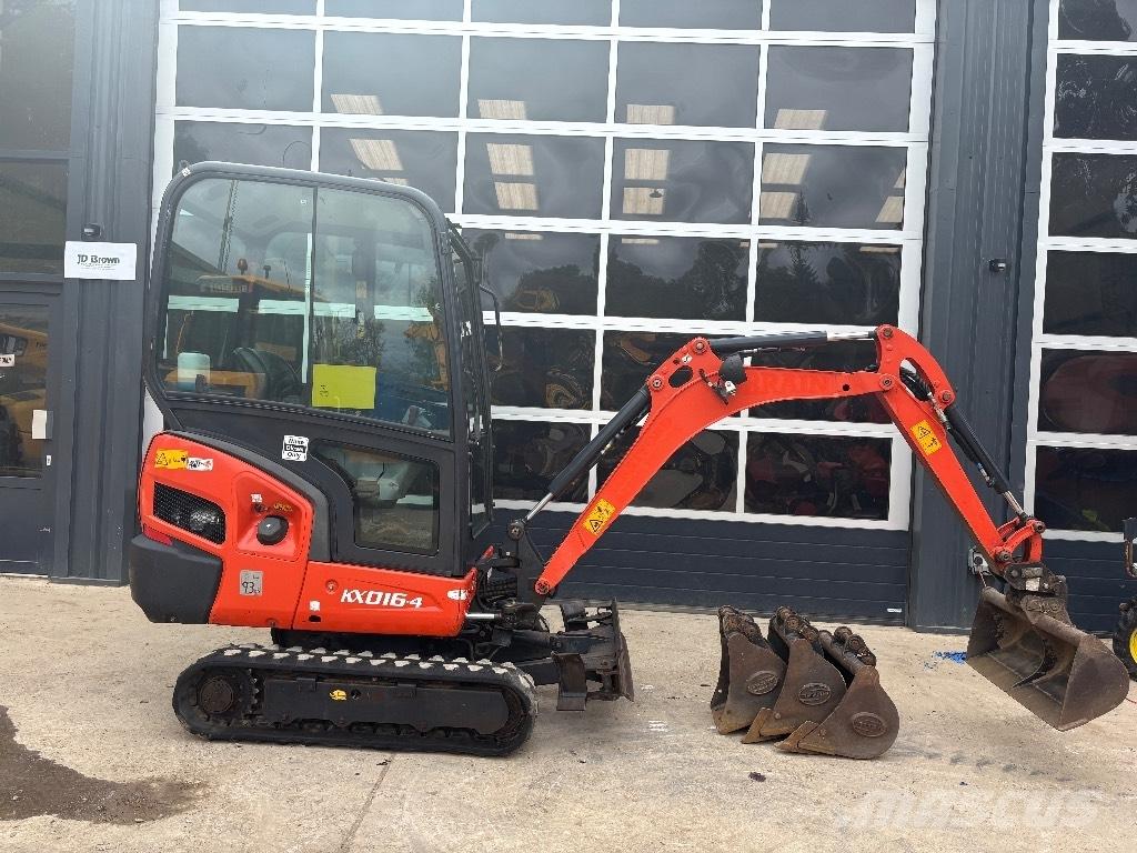 Kubota KX 016-4 Mini ekskavatörler, 7 tona dek