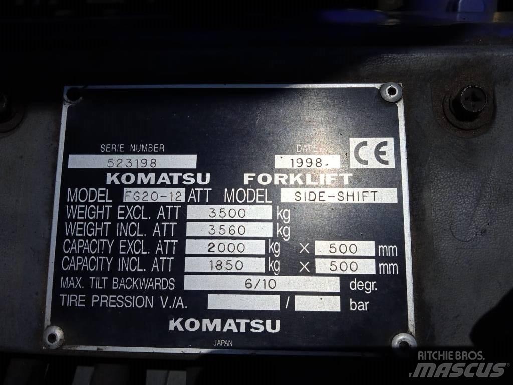 Komatsu FG20-12 LPG'li forkliftler