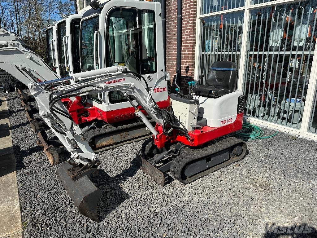 Takeuchi TB 108 Mini ekskavatörler, 7 tona dek