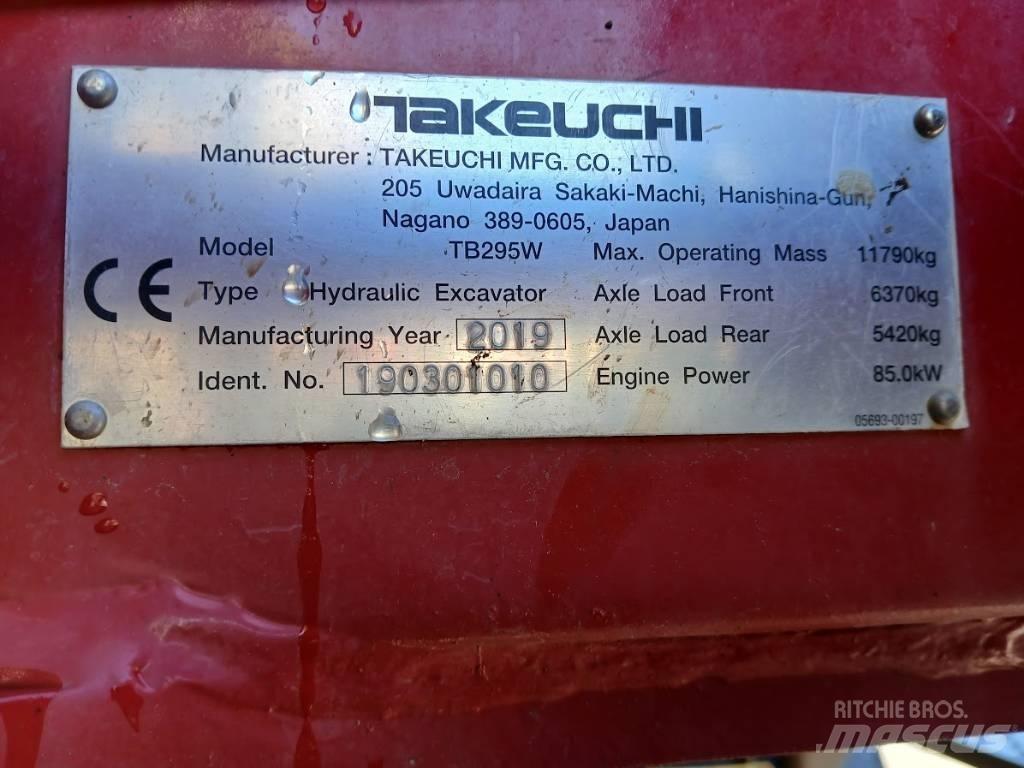 Takeuchi TB 295 W Lastik tekerli ekskavatörler