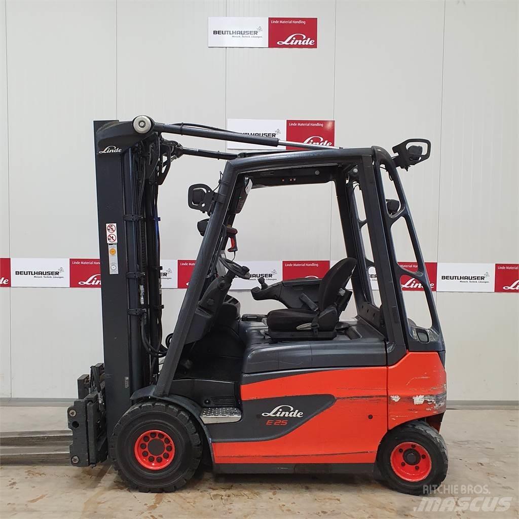 Linde E25 Elektrikli forkliftler