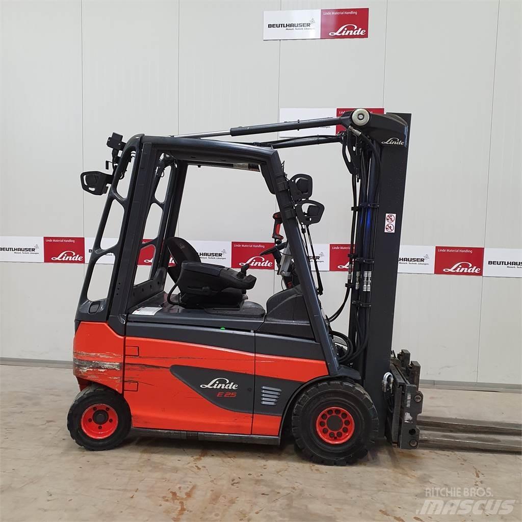 Linde E25 Elektrikli forkliftler