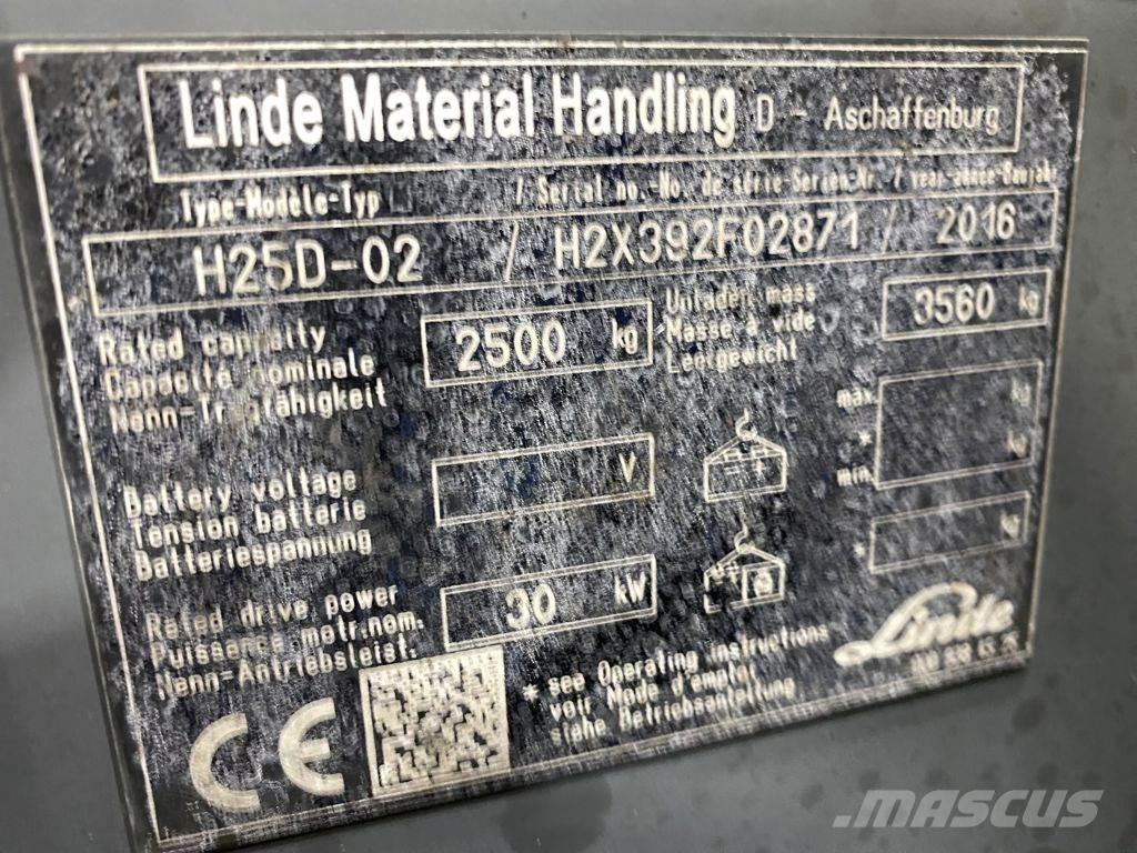 Linde H25D-02 Dizel forkliftler