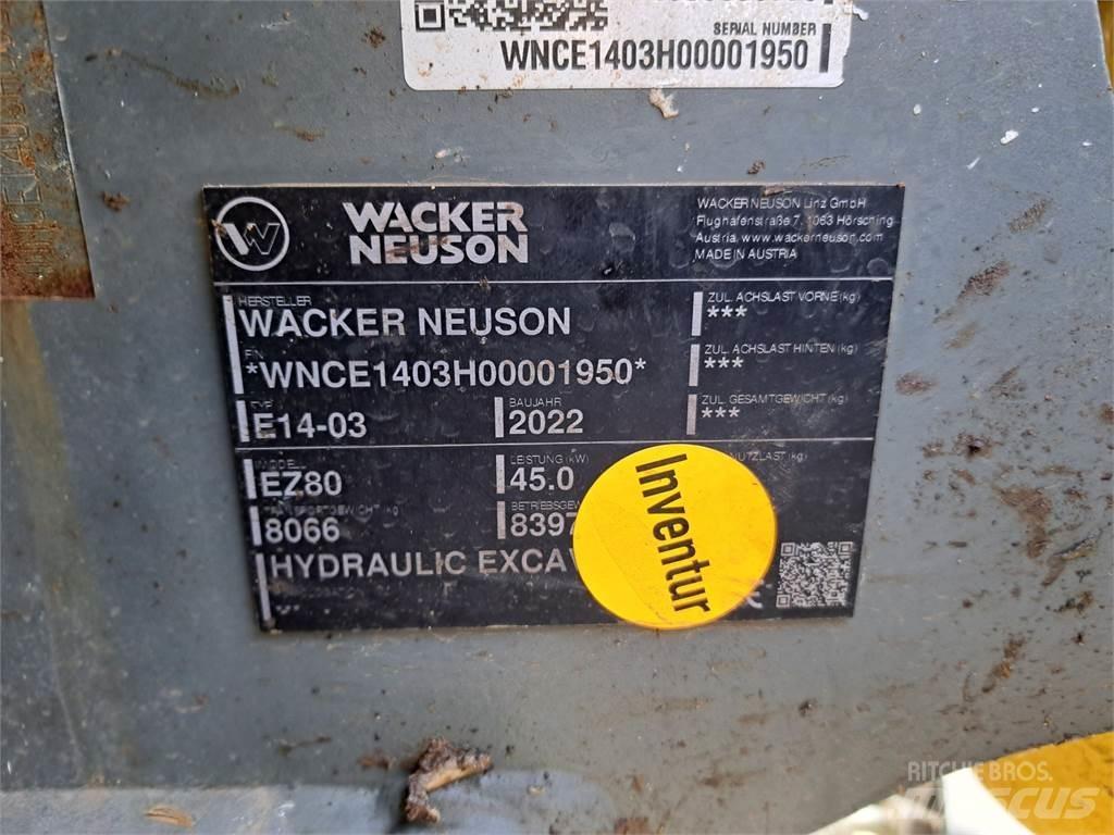 Wacker Neuson EZ80 Paletli ekskavatörler