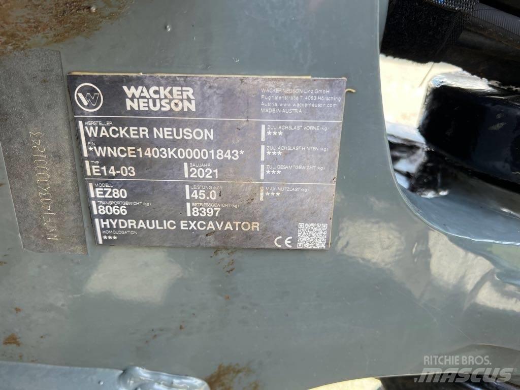 Wacker Neuson EZ80 Paletli ekskavatörler