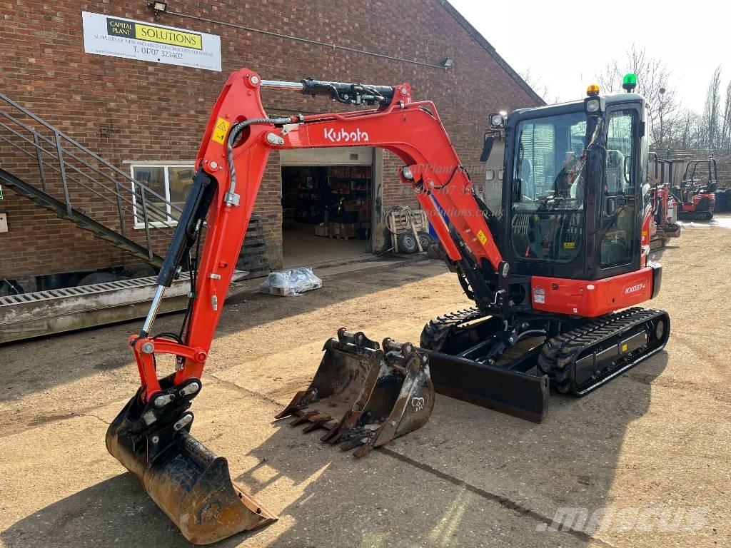 Kubota KX 037-4 Mini ekskavatörler, 7 tona dek