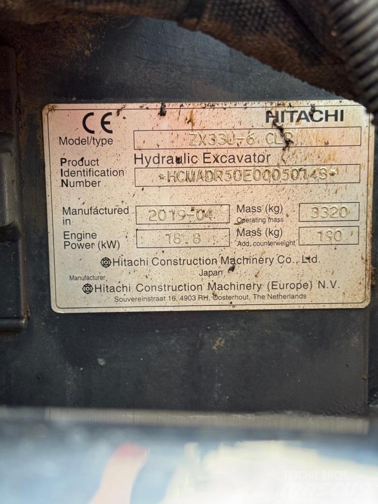 Hitachi ZX 33 U-6 Mini ekskavatörler, 7 tona dek