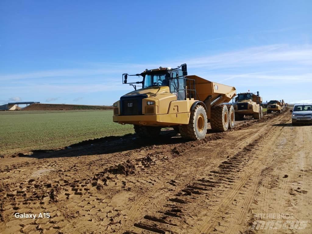 CAT 745 Belden kirma kaya kamyonu
