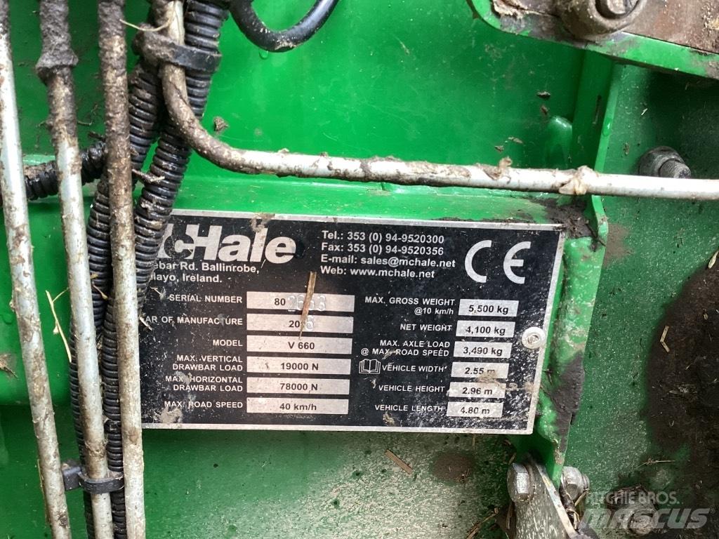 McHale V 660 Rulo balya makinalari