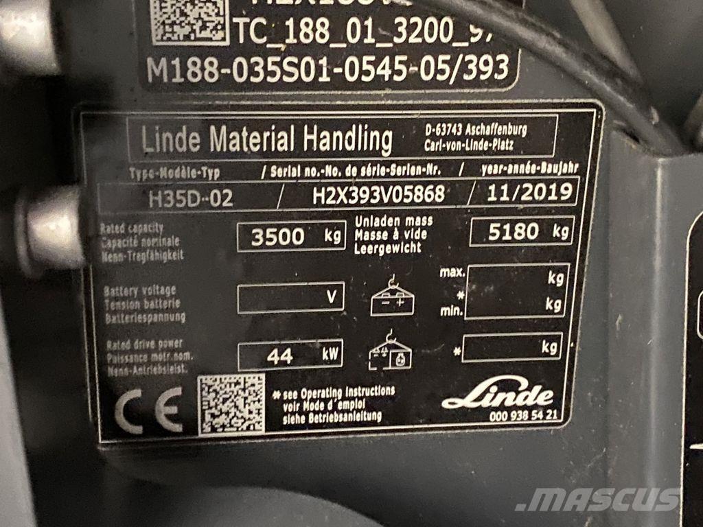 Linde H35D-02 Dizel forkliftler
