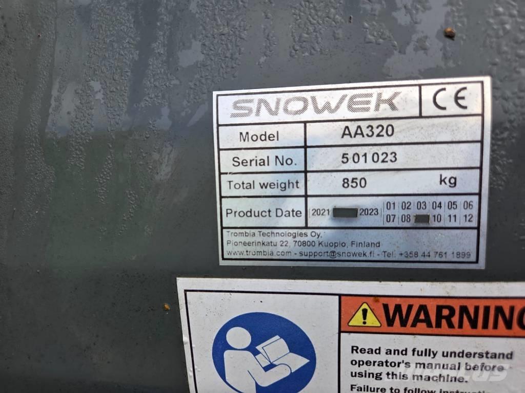 Snowek AA 320 Kar küreme biçaklari
