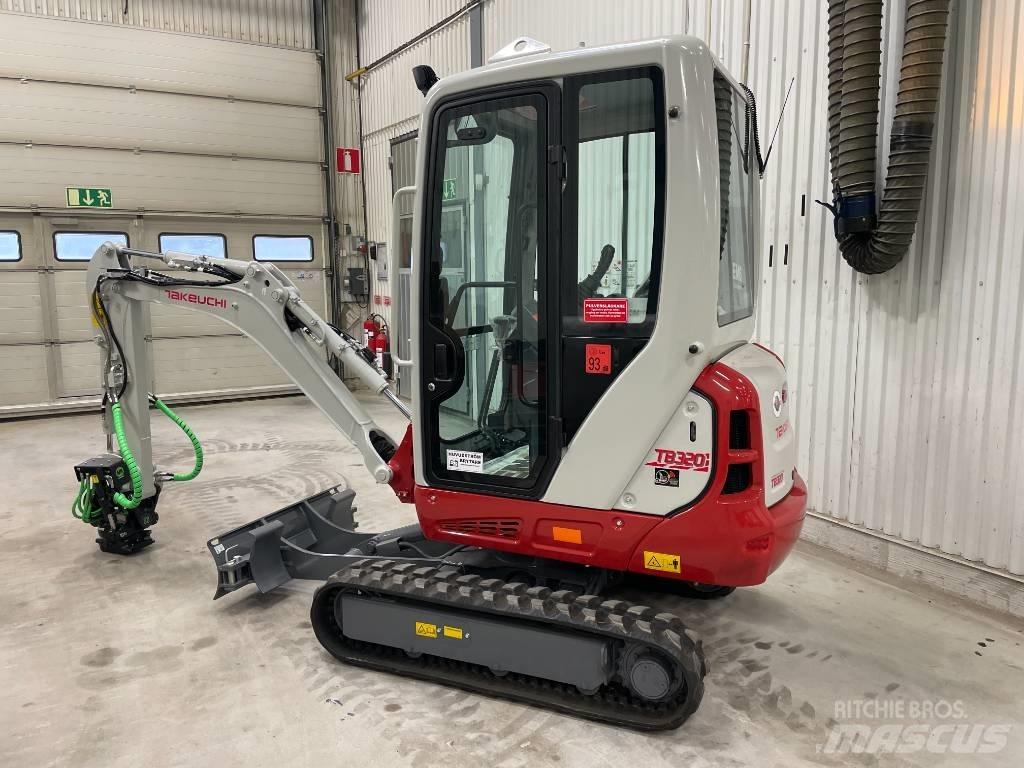 Takeuchi TB 320 Mini ekskavatörler, 7 tona dek