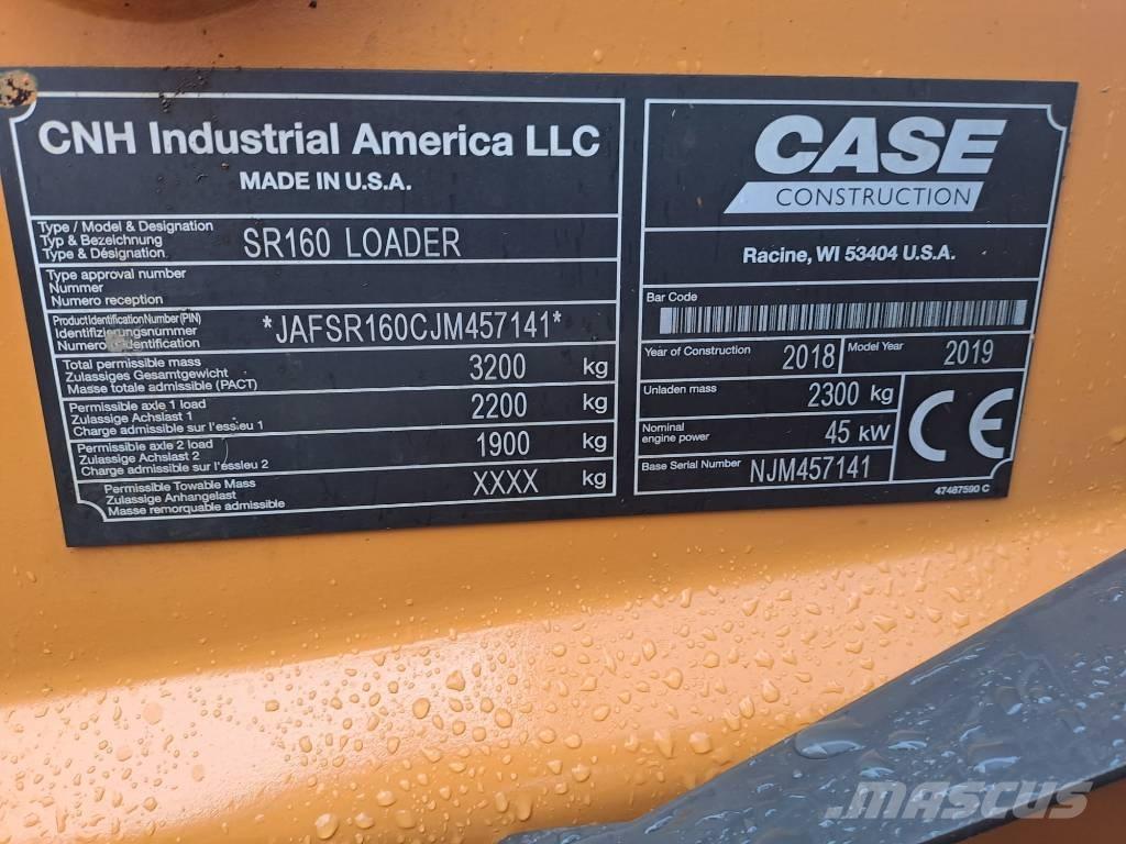 CASE SR 160 Skid steer loderler