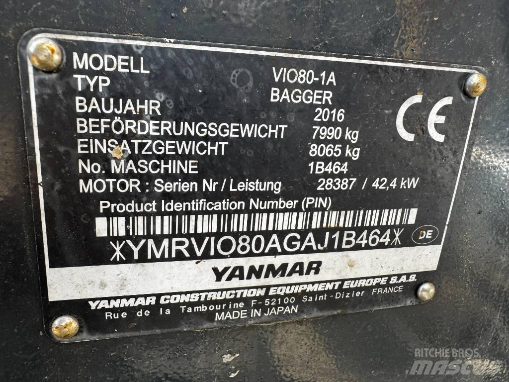 Yanmar ViO80-1A Midi ekskavatörler 7 - 12 t