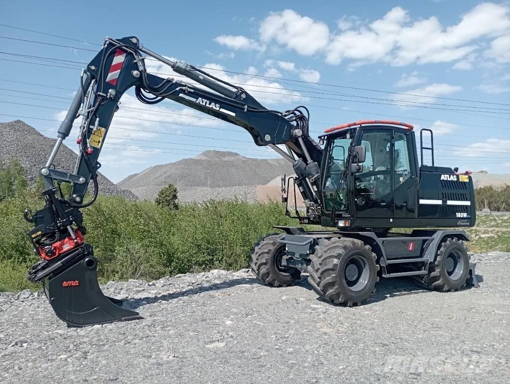 Atlas 185w Lastik tekerli ekskavatörler