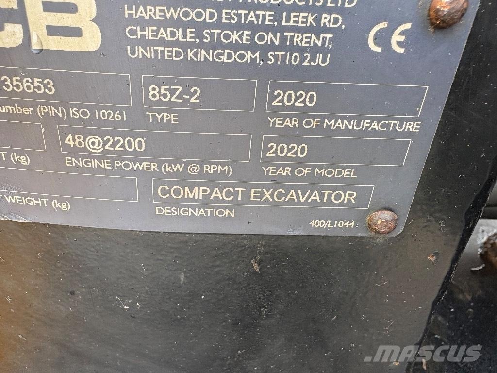 JCB 85 Z-2 Midi ekskavatörler 7 - 12 t