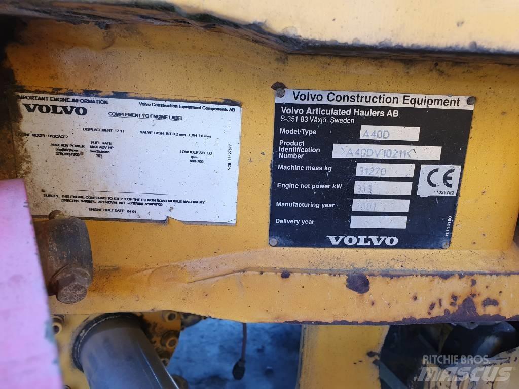 Volvo A 40 D Belden kirma kaya kamyonu
