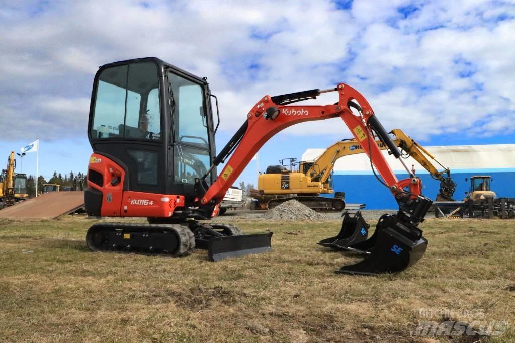 Kubota KX016-4 Mini ekskavatörler, 7 tona dek