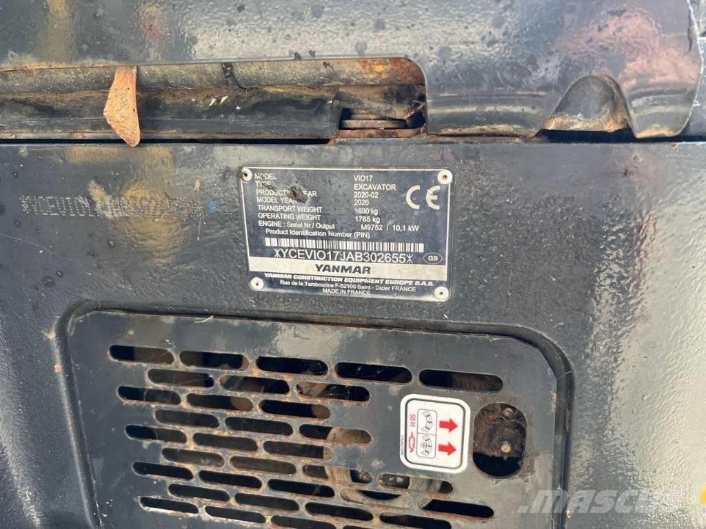 Yanmar Vio 17 Mini ekskavatörler, 7 tona dek