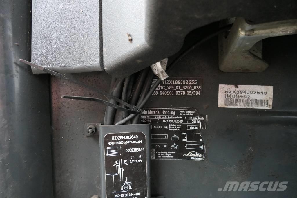 Linde H 40 D-02 Dizel forkliftler