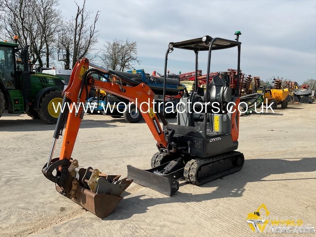 Doosan DX 17 Mini ekskavatörler, 7 tona dek