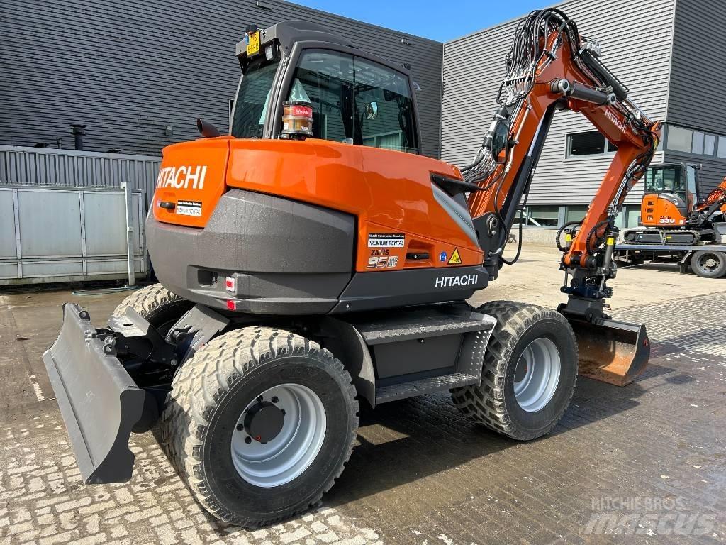 Hitachi ZX95W Lastik tekerli ekskavatörler
