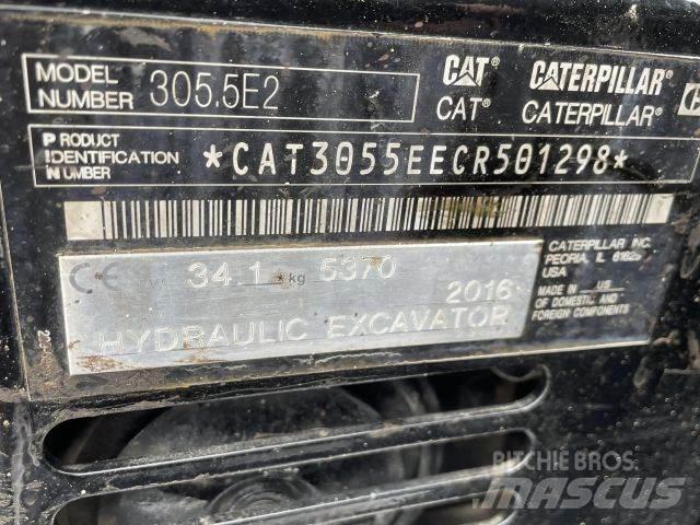 CAT 305,5 E2 Mini ekskavatörler, 7 tona dek