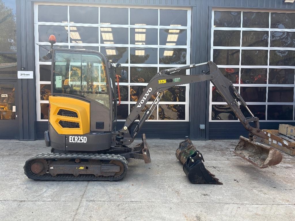 Volvo ECR 25 D Mini ekskavatörler, 7 tona dek