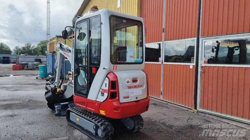 Takeuchi TB 320 Mini ekskavatörler, 7 tona dek