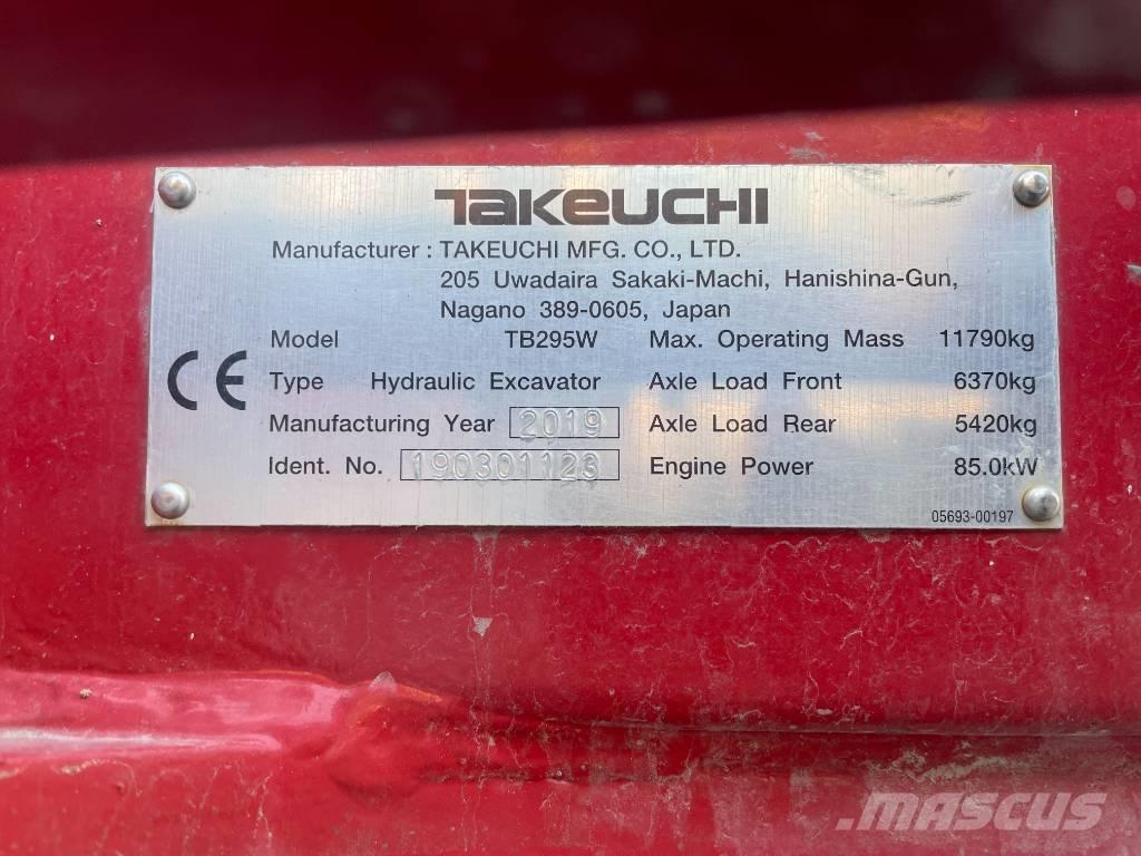 Takeuchi TB 295 W Lastik tekerli ekskavatörler
