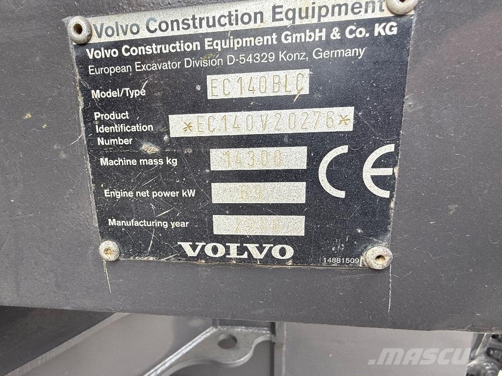 Volvo EC 140 B Paletli ekskavatörler