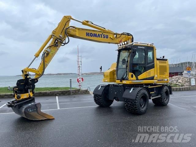Komatsu PW168-11 Lastik tekerli ekskavatörler