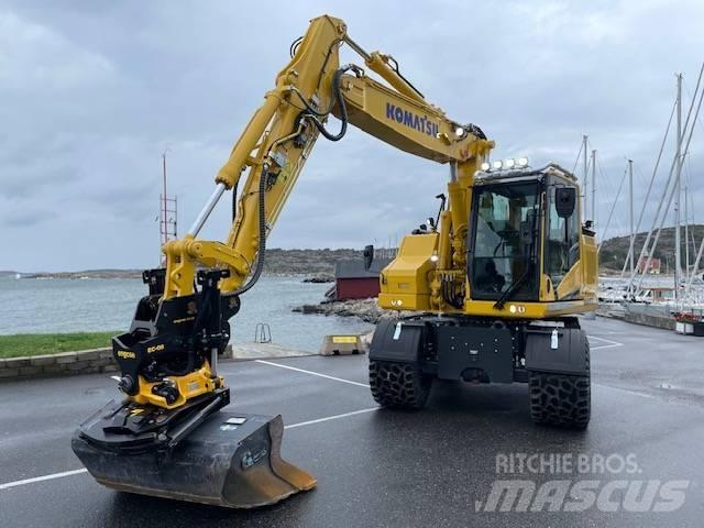 Komatsu PW168-11 Lastik tekerli ekskavatörler