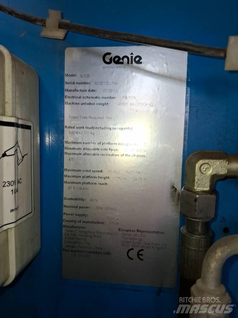 Genie S 125 Teleskopik personel platformları