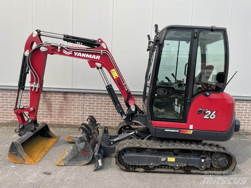 Yanmar SV26 Mini ekskavatörler, 7 tona dek