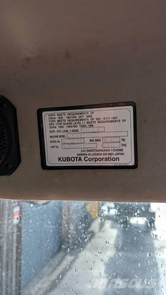 Kubota U 50-5 Yıkım ekskavatörleri