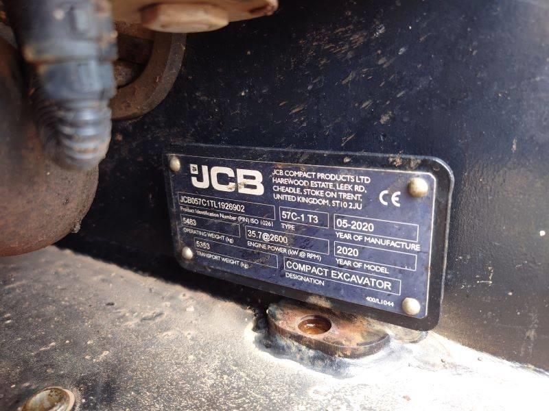 JCB 57 C-1 Mini ekskavatörler, 7 tona dek