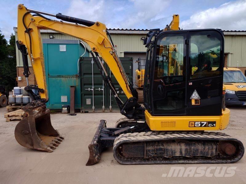 JCB 57 C-1 Mini ekskavatörler, 7 tona dek