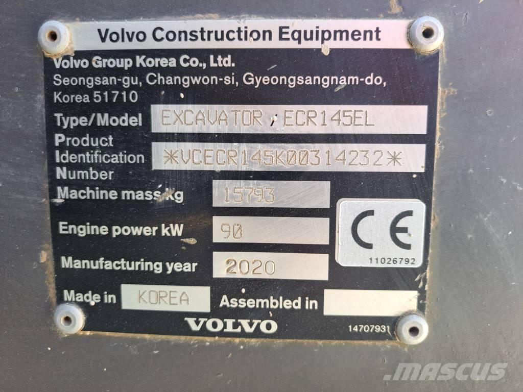 Volvo ECR 145 E Paletli ekskavatörler
