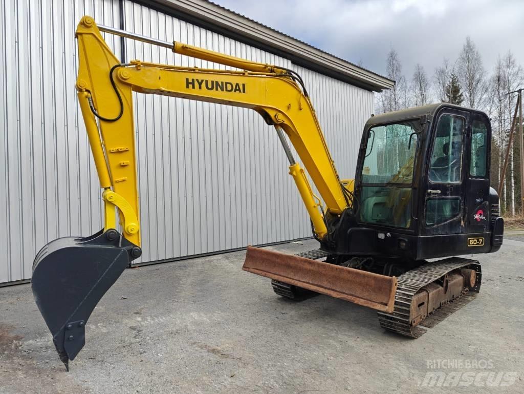 Hyundai R 60-7 Mini ekskavatörler, 7 tona dek