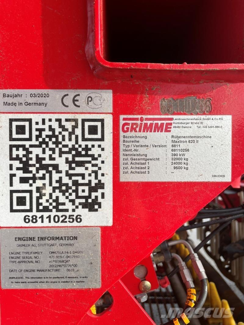 Grimme MAXTRON 620 Diger tarim makinalari