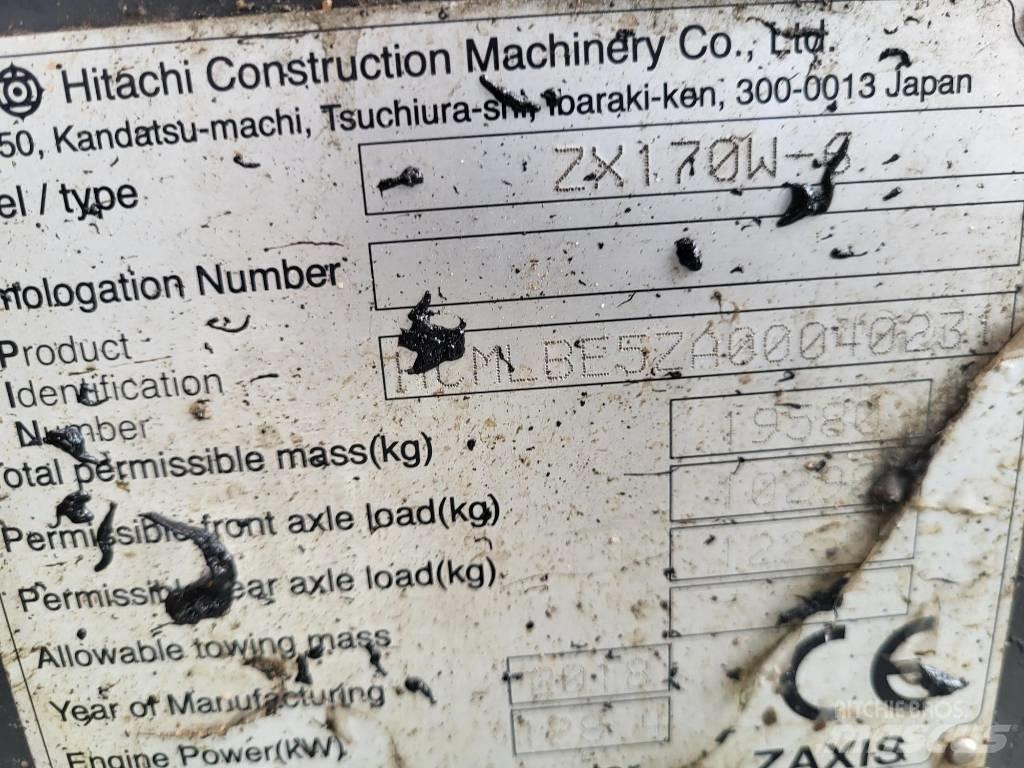 Hitachi ZX170W-6 Lastik tekerli ekskavatörler