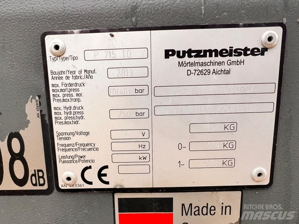 Putzmeister P 715 TD Beton pompaları