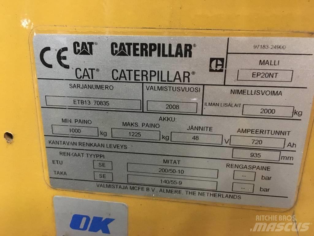 CAT EP 20 NT Elektrikli forkliftler