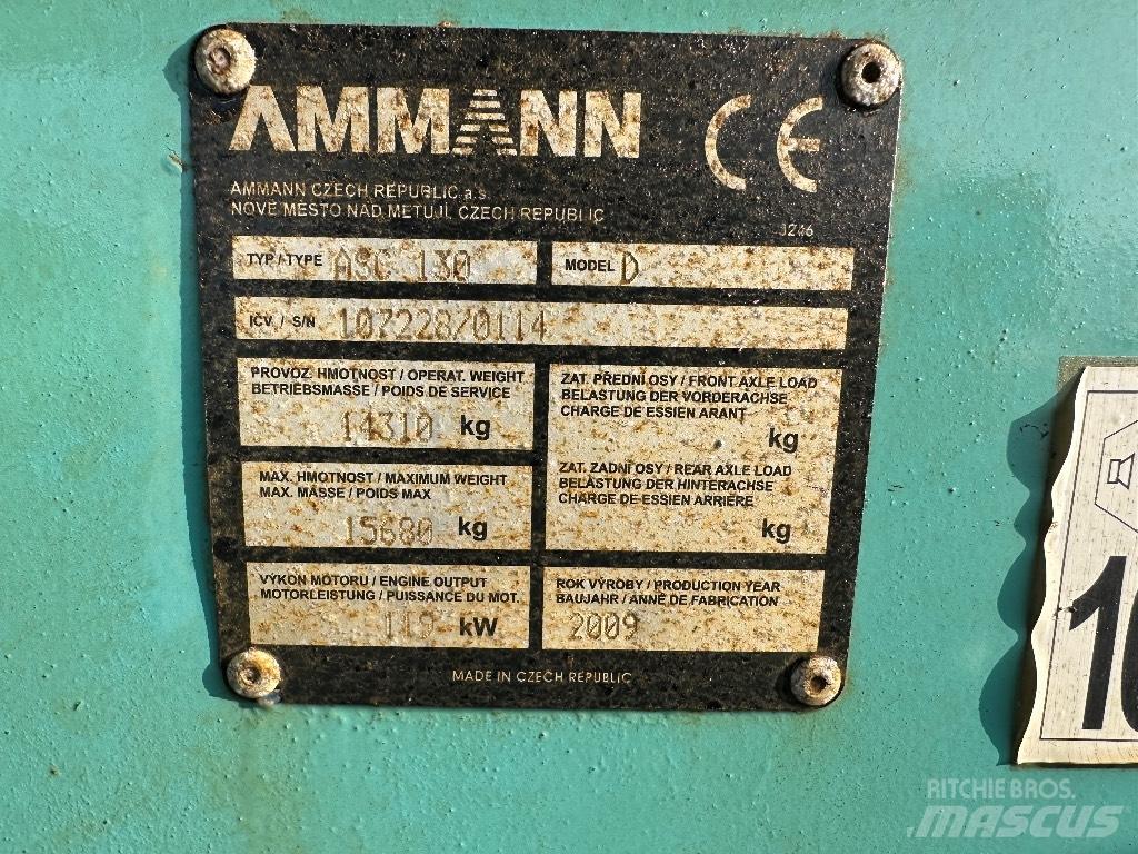 Ammann ASC 130 Tek tamburlu silindirler