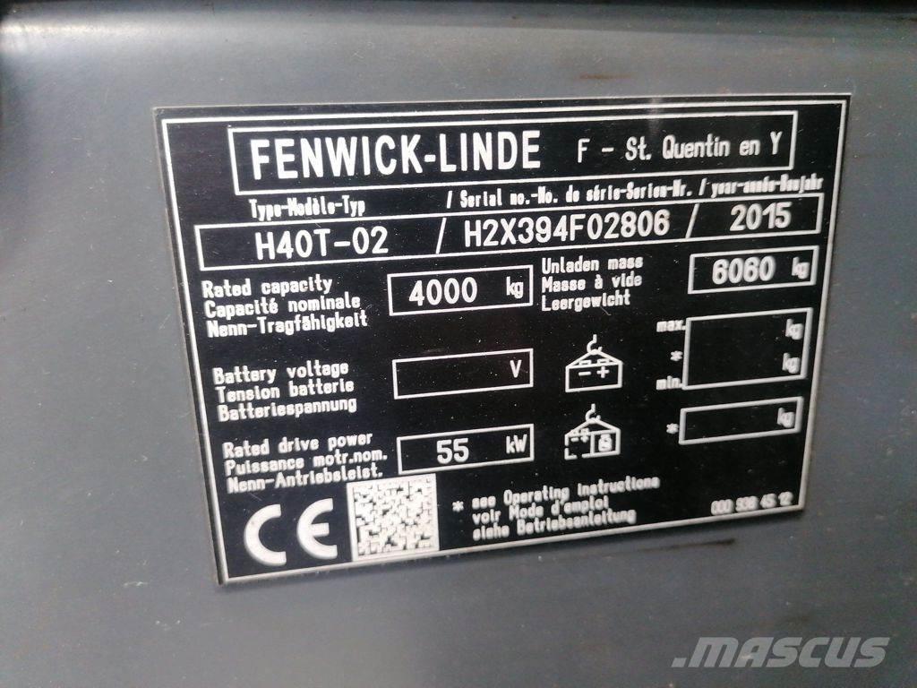 Linde H40T-02 LPG'li forkliftler