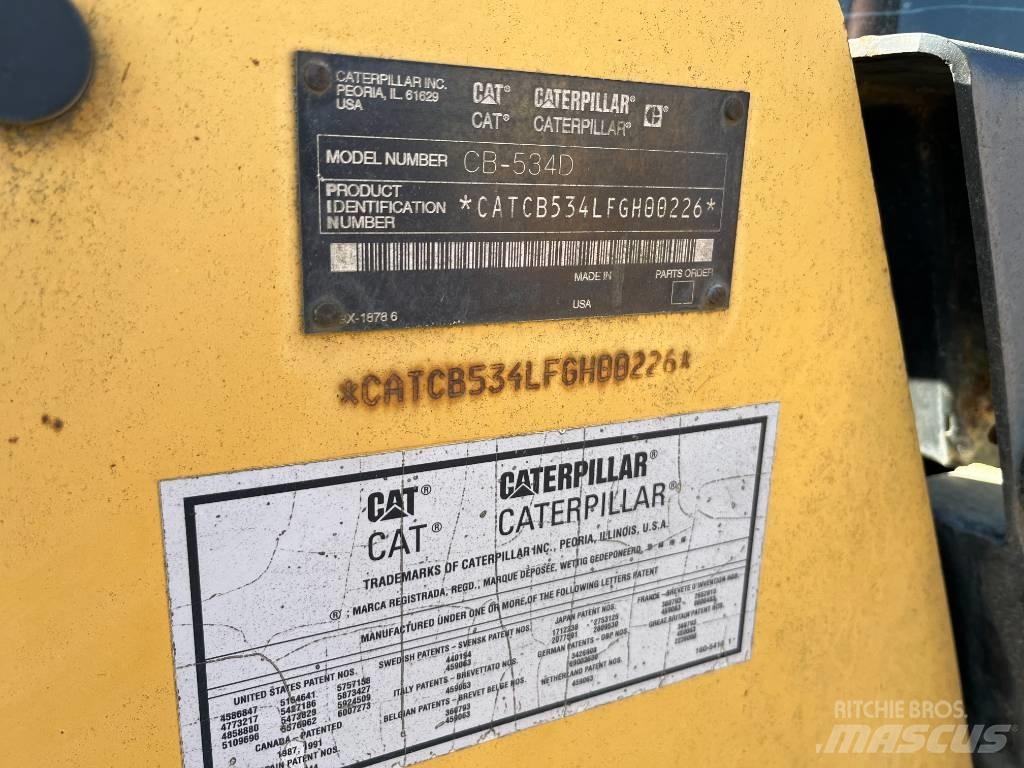 CAT CB 534 D Çift tamburlu silindirler